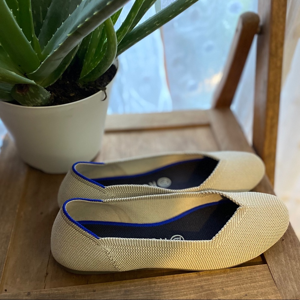 Rothy’s, 7.5, Light Grey. Rounded Toe